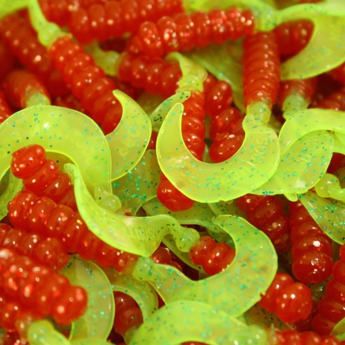 Red chartreuse hot grubs - red,